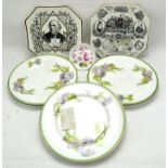 A collection of 20th century ceramic plates,