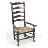 A 19th century carver chair,