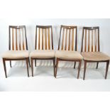 A set of four vintage G-Plan chairs,