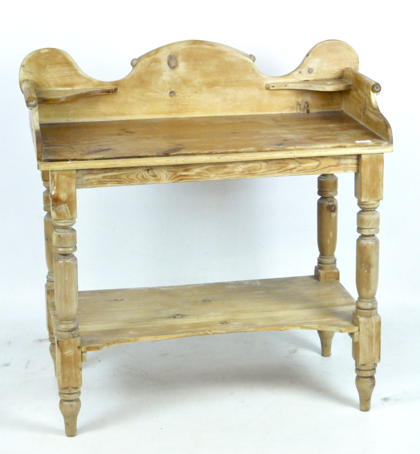 A 20th century pine dressing table and circular table, - Image 2 of 2