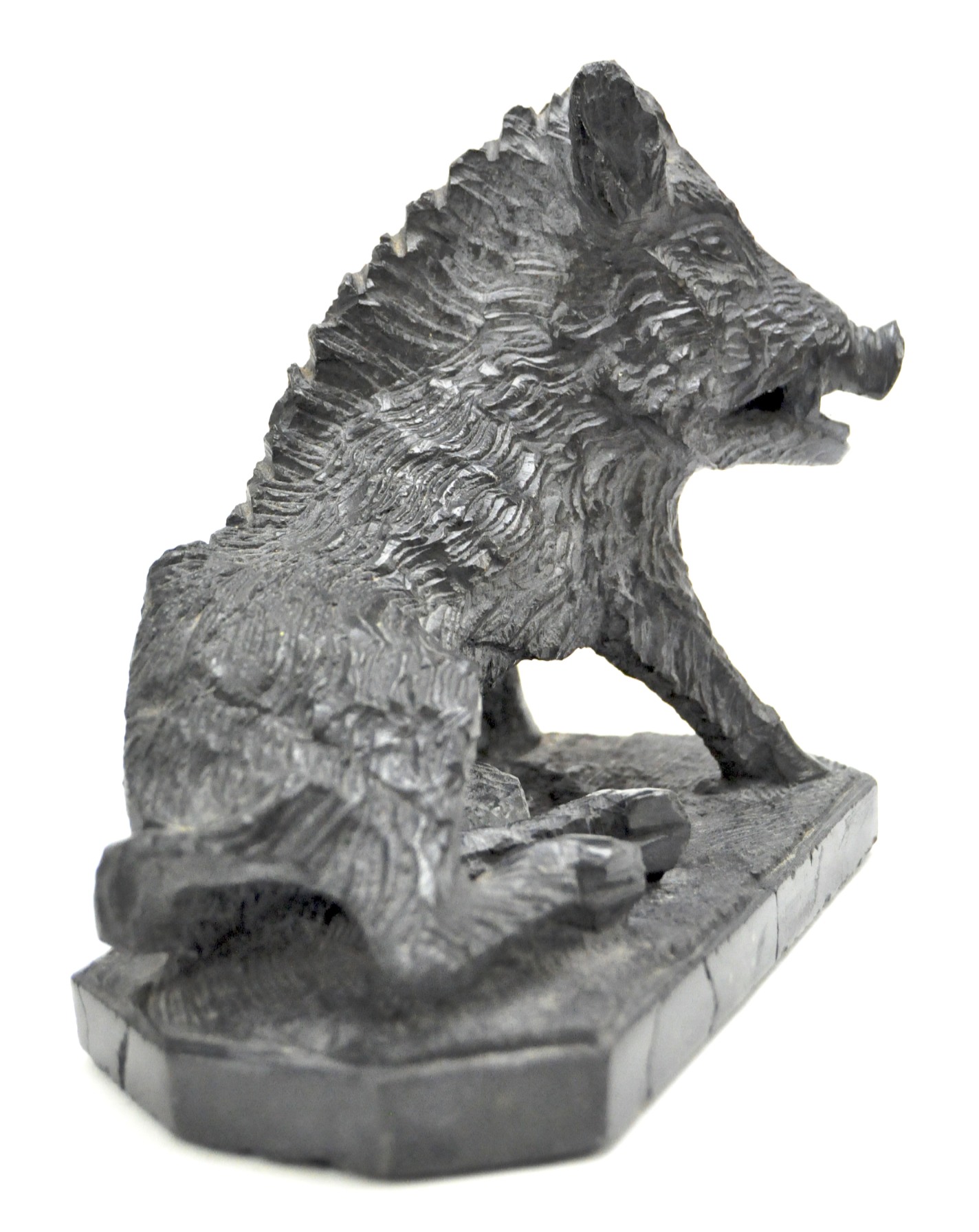 A vintage stone sculpture modelled as a wild boar, - Image 3 of 3
