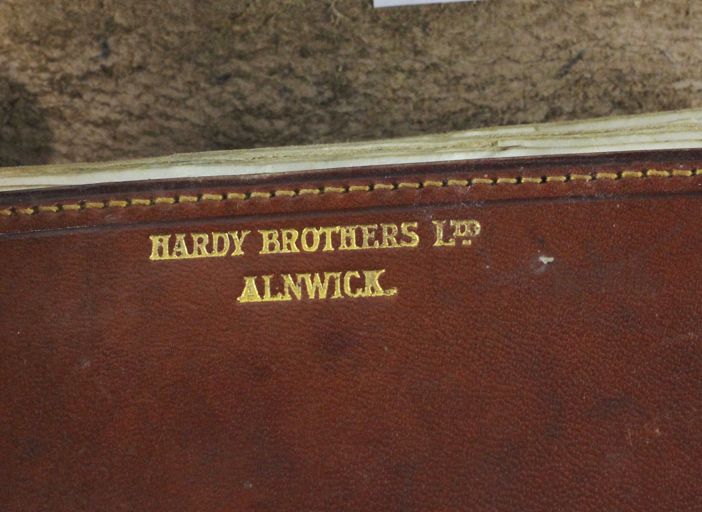 An early 20th century Hardy brothers leather fly wallet, with folio interior, - Image 2 of 3