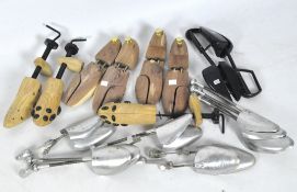 A collection of shoe stretchers,