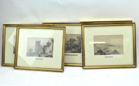 A collection of George May black and white etchings,