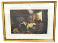 A 20th century painting by W.E. Armfield,