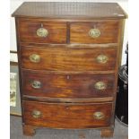 A Victorian mahogany chest of drawers,