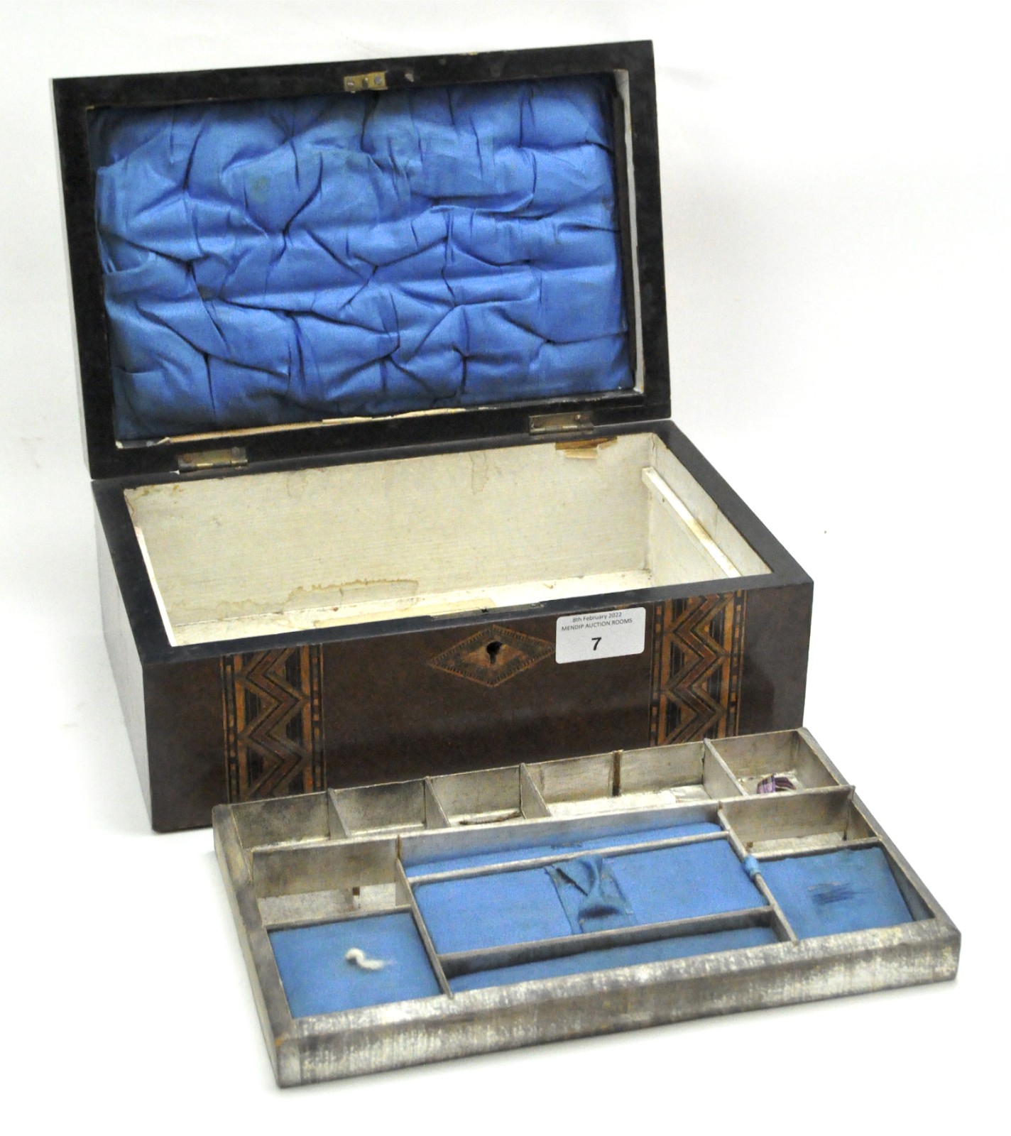 A Victorian jewellery box, - Image 2 of 2