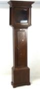 A Victorian longcase clock case,