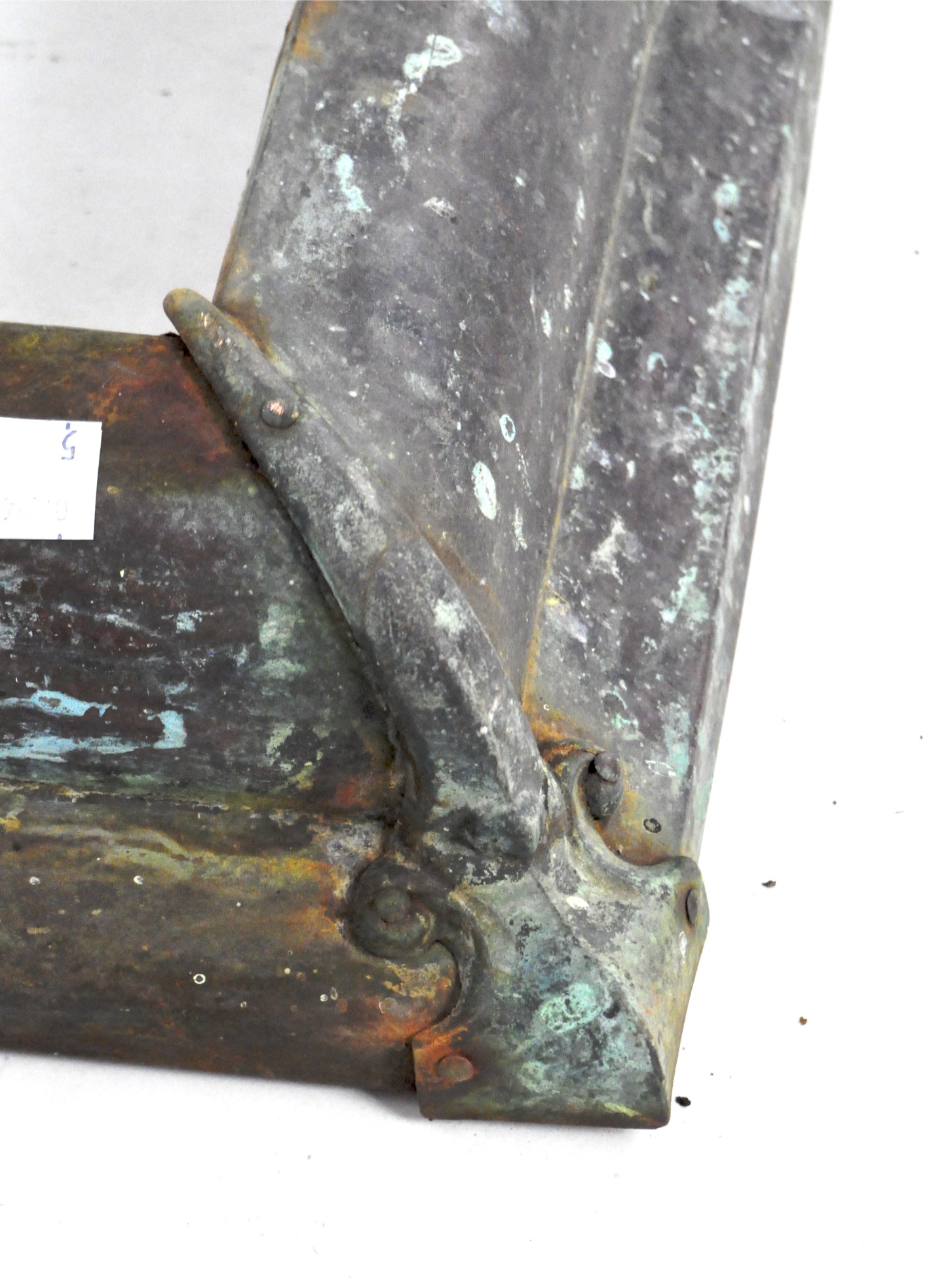 A 20th century copper fire fender, - Image 2 of 2