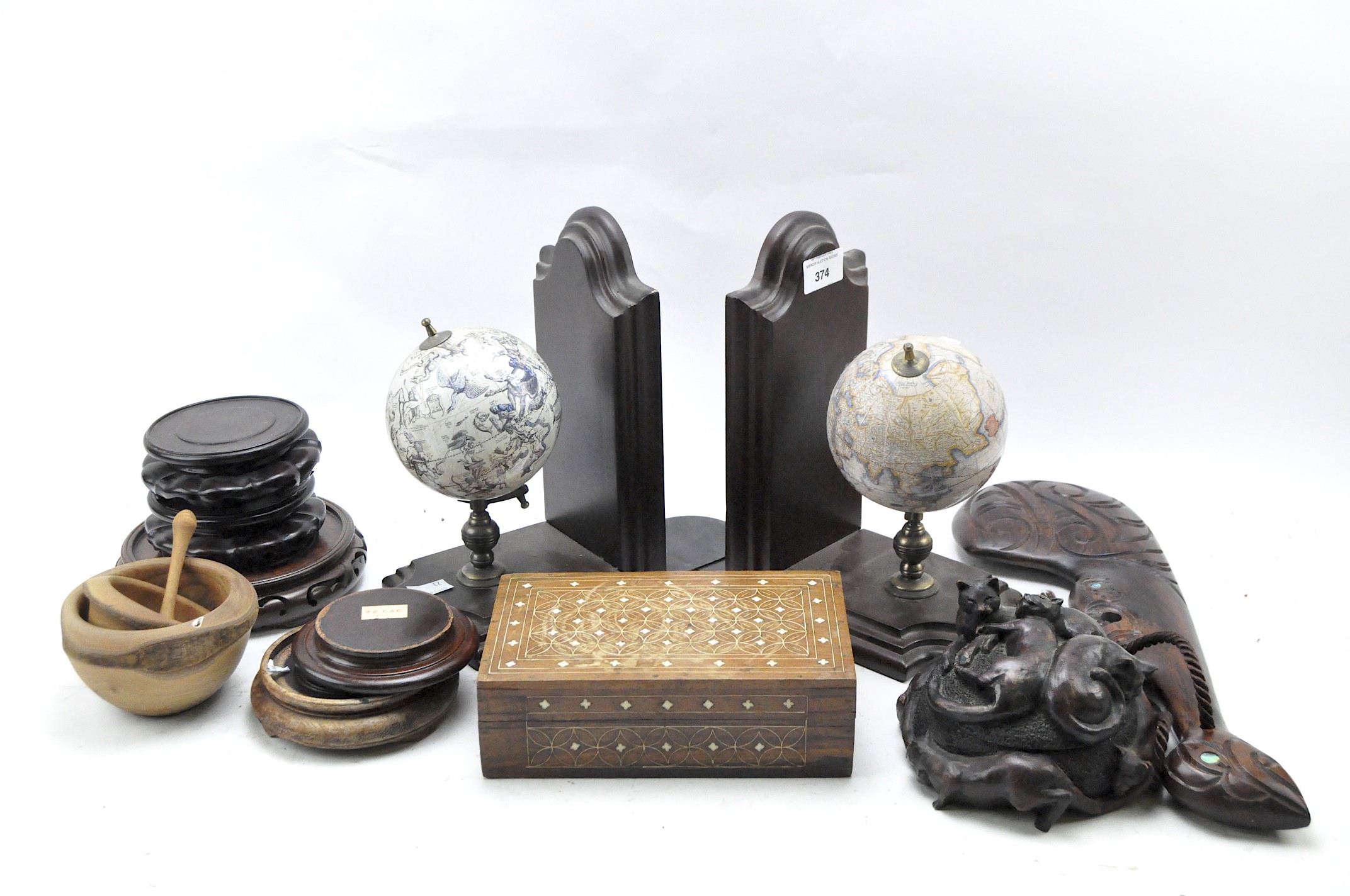 An assortment of wooden wares,