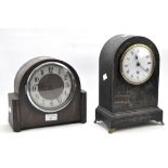 Two 20th century mantle clocks,