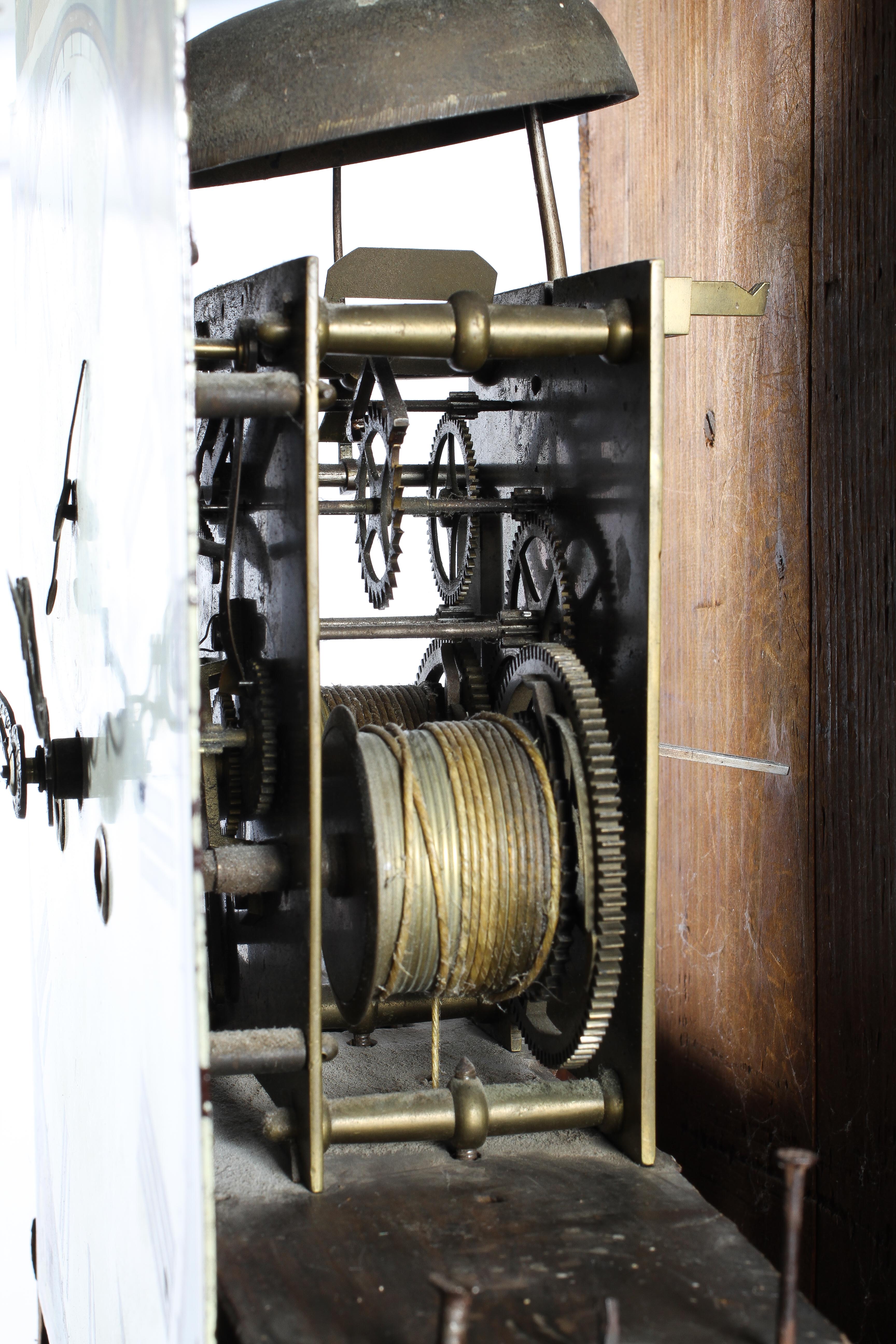 An early 19th century eight day oak cased longcase clock, - Image 4 of 4