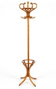 A Thonet style bentwood hallstand, early 20th century,