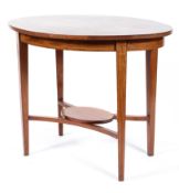 Edwardian mahogany oval centre table in the Georgian style,