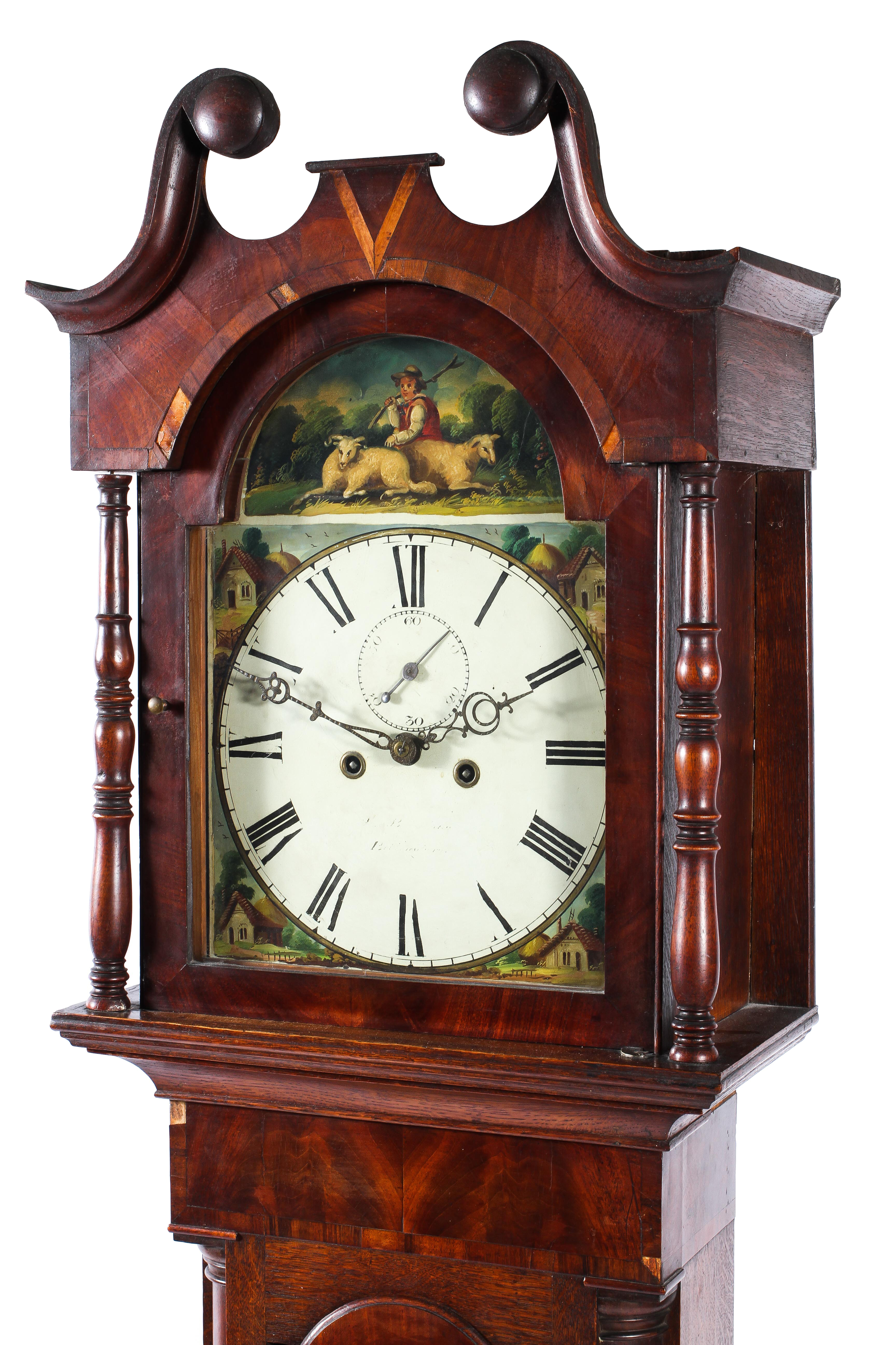 An early 19th century eight day oak cased longcase clock, - Image 2 of 4