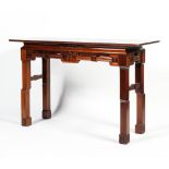 A contemporary Chinese carved hardwood altar table,