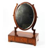 A Victorian rosewood dressing table mirror,