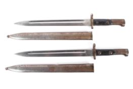 Two Early to mid 20th century British Indian Army MkII style bayonets,