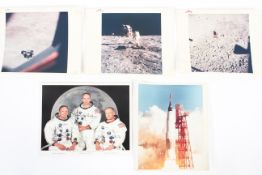 A signed NASA print of the Fifth Manned Apollo Mission,