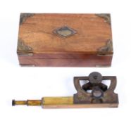 A Victorian Stanley measure and spirit level,