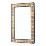 A Rosenthal Domus rectangular mirror, designed by Hans Theo Baumann, circa 1960,