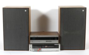 A pair KEF speakers and related HI-FI equipment,