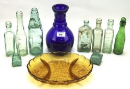 A collection of glassware,