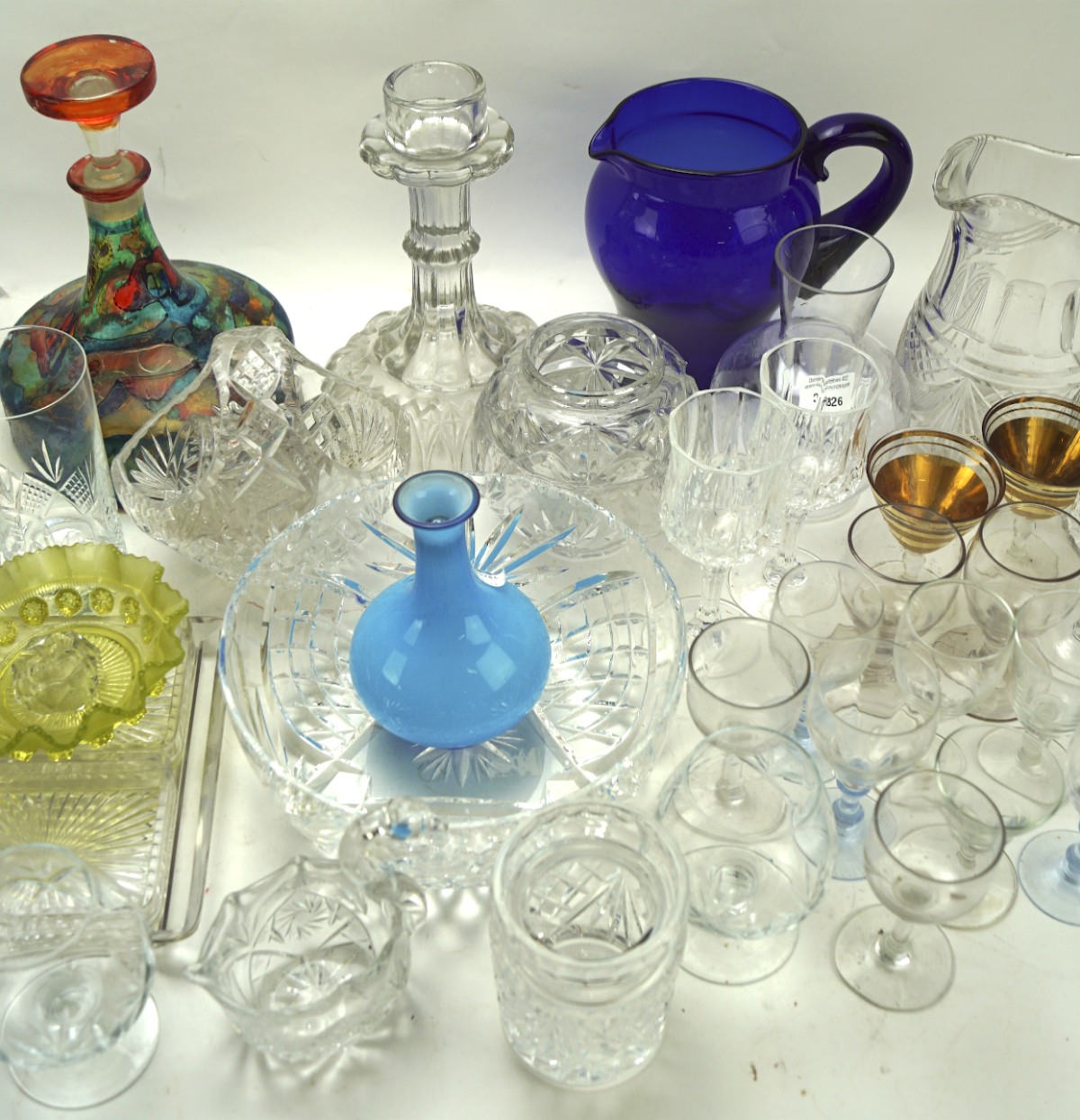 A large collection of assorted glassware, including jugs, paperweights, decanters, bowls and more, - Image 4 of 5