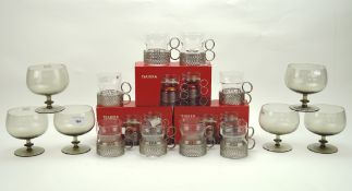 A selection of assorted drinking glasses,