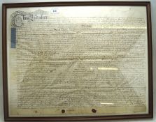 A handwritten document dated 1733 relating to the sale of a property in Liskeard,