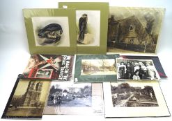 A collection of late 19th/early 20th century photographs and prints, some depicting drag queens,