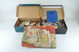 A collection of assorted matchbooks, some mounted in album and others loose,