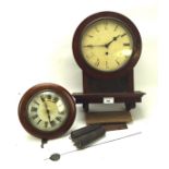 Two late 19th/early 20th century wall clocks.