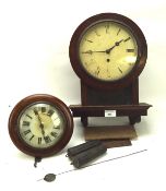 Two late 19th/early 20th century wall clocks.