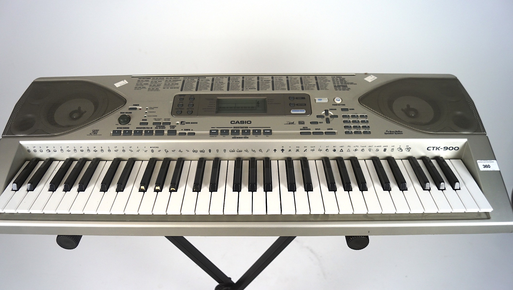 A Casio CTK-900 keyboard with matching stand, - Image 2 of 2