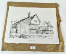Five 20th century prints depicting Faversham by R P Wilson, all signed in pencil,