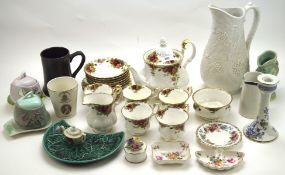 A Royal Albert 'Old Country Roses' part tea service and other ceramics,