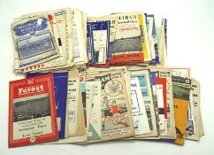 A collection of vintage football programmes, dating from the 1949-50 to 1967-68, including Spurs,