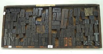 A collection of 1920s to 1930s wooden printing blocks,