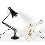 Two vintage Herbert Terry anglepoise style lamps,