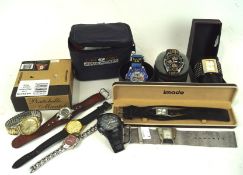 An assortment of various wristwatches,