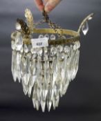 An early 20th century chandelier,