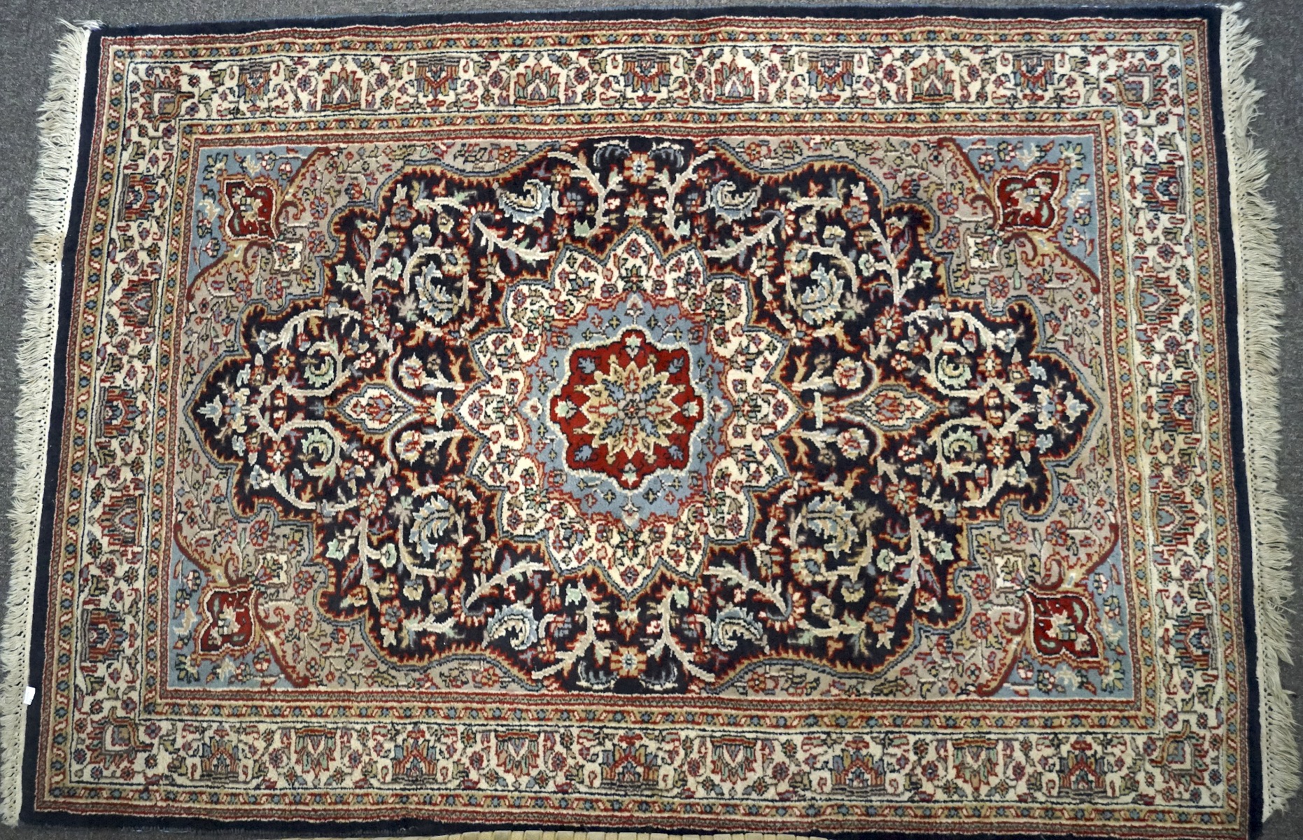 A Middle Eastern carpet,