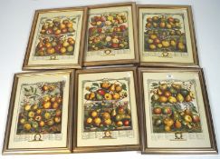 Six contemporary horticultural prints featuring works by Robert Furber Gardiner,