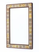 A Rosenthal Domus rectangular mirror, designed by Hans Theo Baumann, circa 1960,