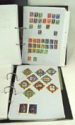A large collection of stamps,