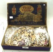 A vintage GWR wooden jigsaw puzzle, featuring the Torbay Express, 375 pieces,
