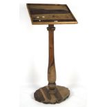A 20th century wooden lectern stand,