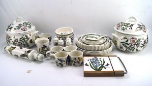 An extensive collection of Portmeirion ceramics, in the 'Botanic Garden' pattern,