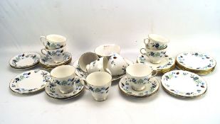 A vintage Colclough Linden pattern ceramic part tea set